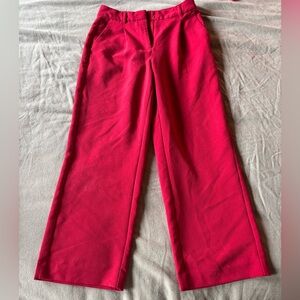 Old Navy Red High-Rise Trousers